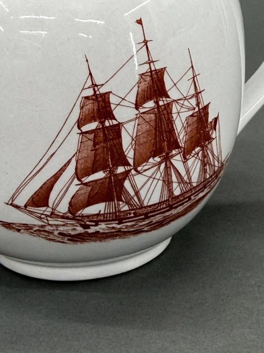 Wedgwood Flying Cloud Teapot Rust Ann McKim 1833 Georgetown Collection England